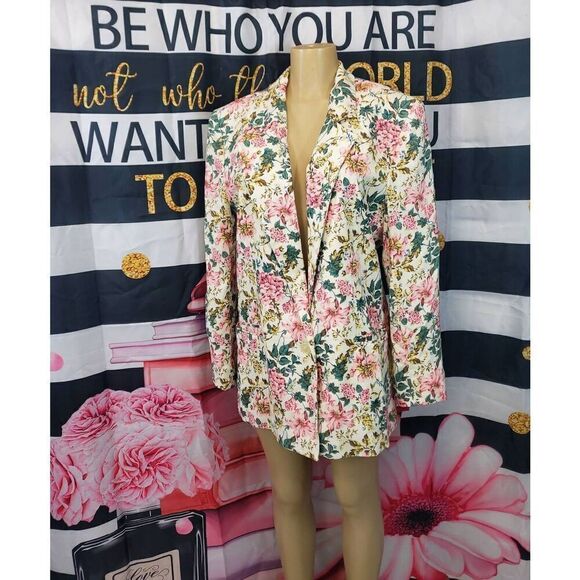Vintage floral blazer - Picture 1 of 6